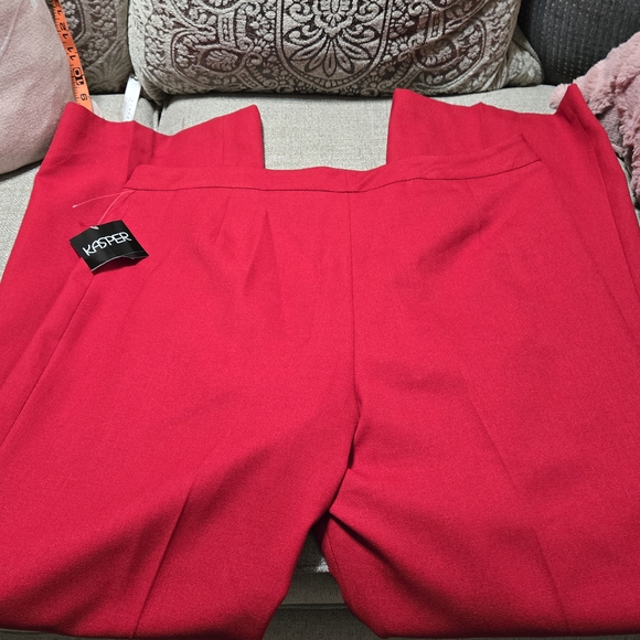 Kasper Bold Red Women's Pants - Picture 7 of 13